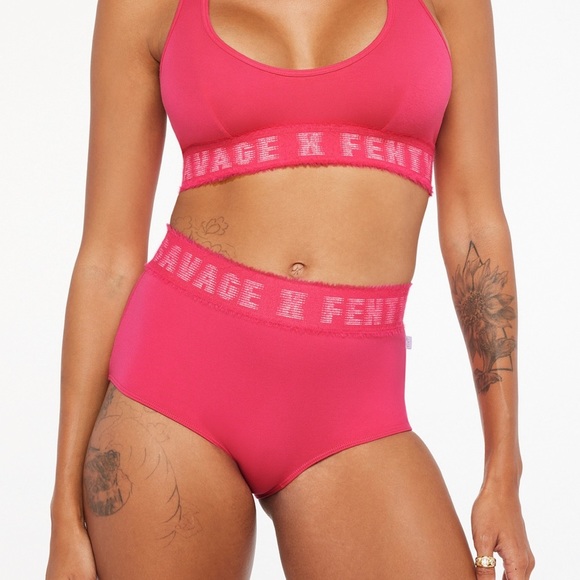 CLF Forever Savage Millennial Pink Cheeky Booty Short by Savage X Fenty - Picture 2 of 11